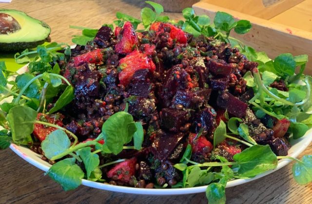 Beetroot, Orange and Lentil Salad