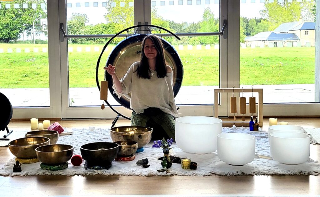 Sound bath therapist